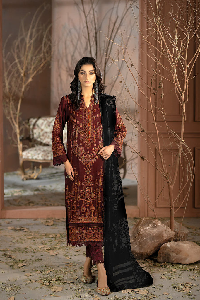 Johra Chambeli Embroidered Winter Collection With Palachi Shawls-CH-676