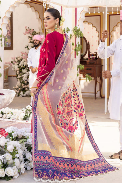 NAZ- 3 Piece Embroidered Unstitched Suits from Chandni By Nureh Unstitched Eid Collection 2023