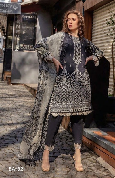 EA 521 LUXURY LAWN EMBROIDERED COLLECTION 2022